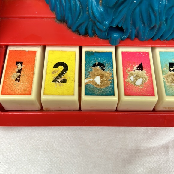 Vintage 1976 SesameStreet”CookieMonster” moving eyes child’s piano - Picture 6 of 10